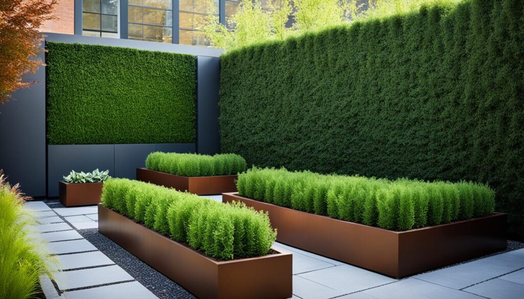 Cor-Ten Steel Planters Cor-Ten Steel Planters