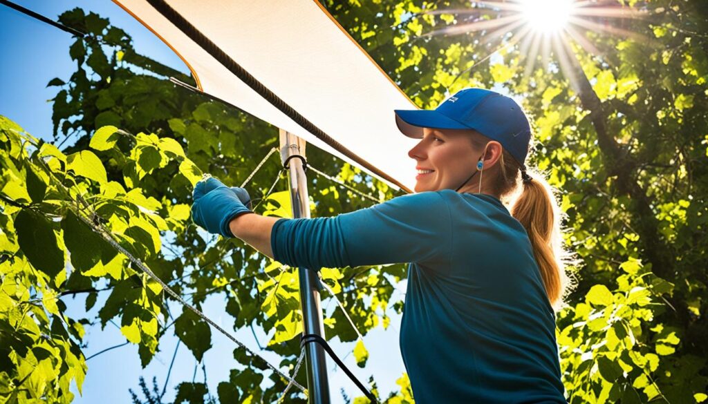 DIY Installation of Sun Shade Sails DIY Installation of Sun Shade Sails