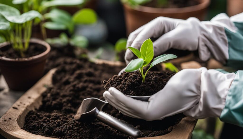 Philodendron potting Philodendron potting