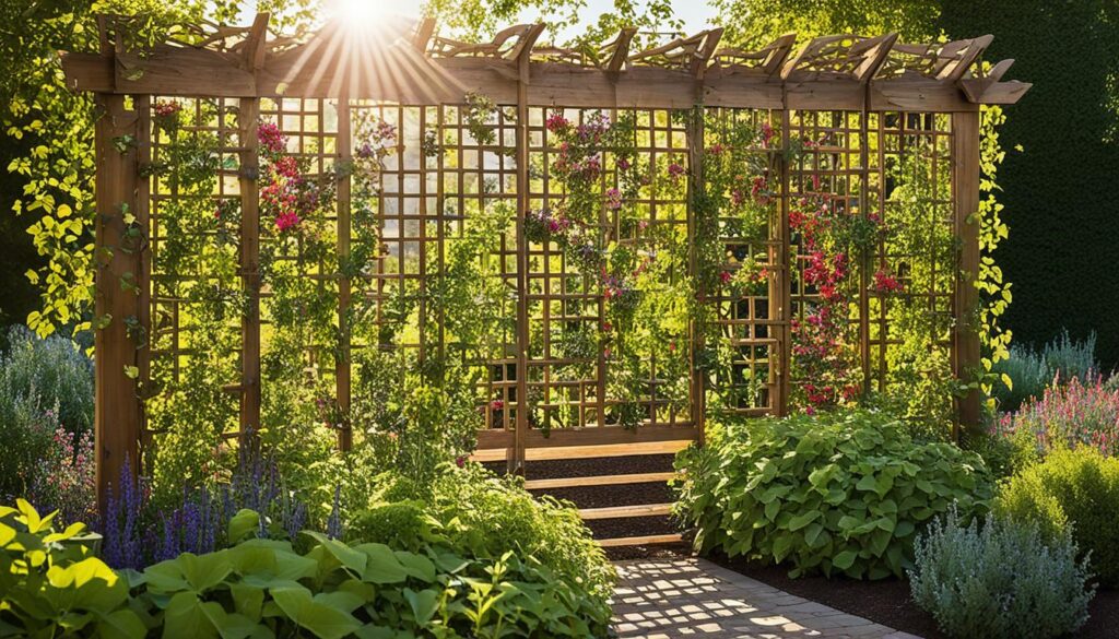 Wood trellis Wood trellis