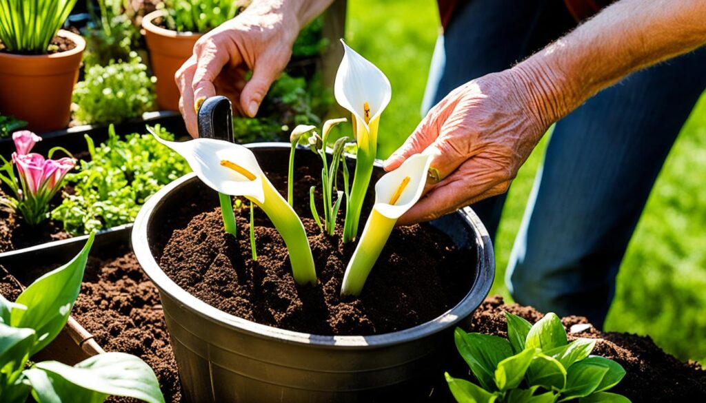 calla lily planting calla lily planting