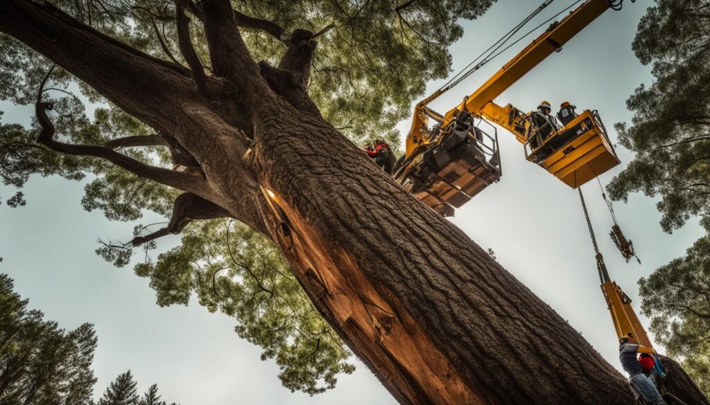 crane-assisted tree removal crane-assisted tree removal