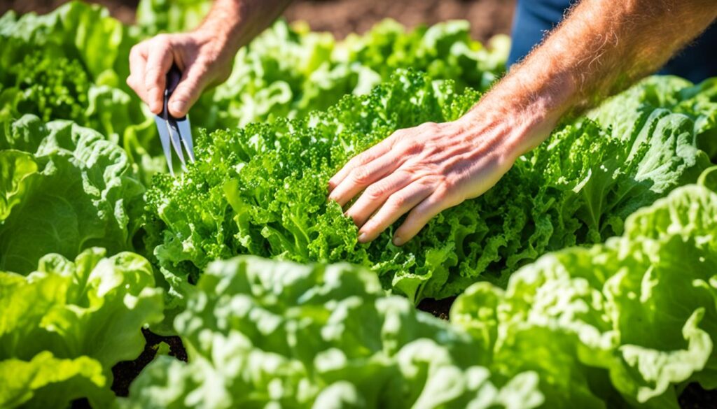 lettuce harvest lettuce harvest