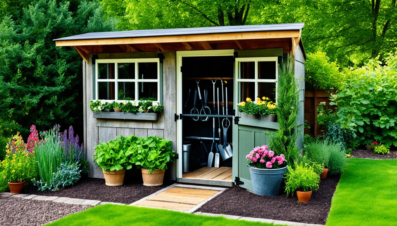 outdoor shed