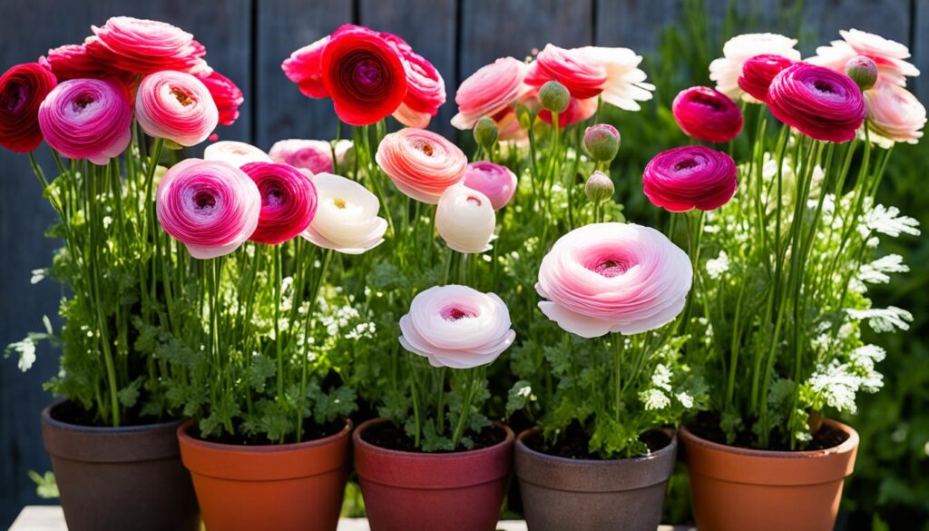 potted ranunculus potted ranunculus
