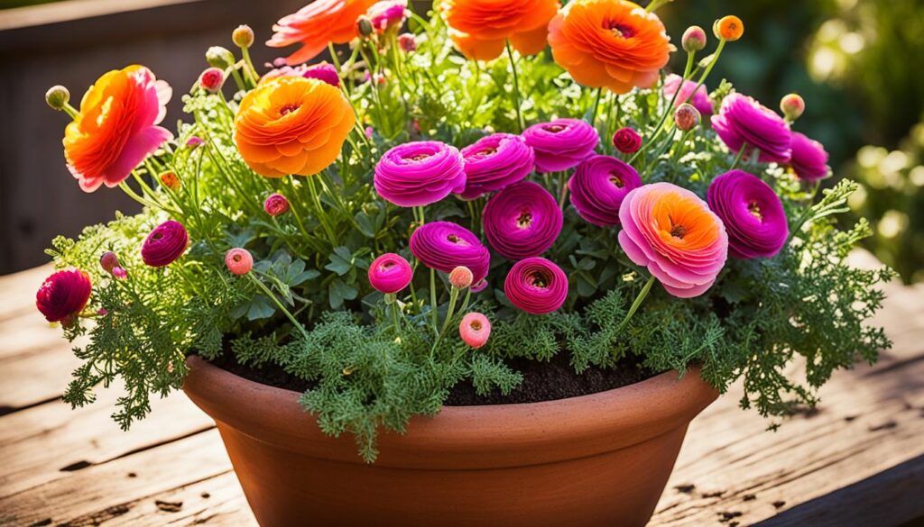 potted ranunculus potted ranunculus