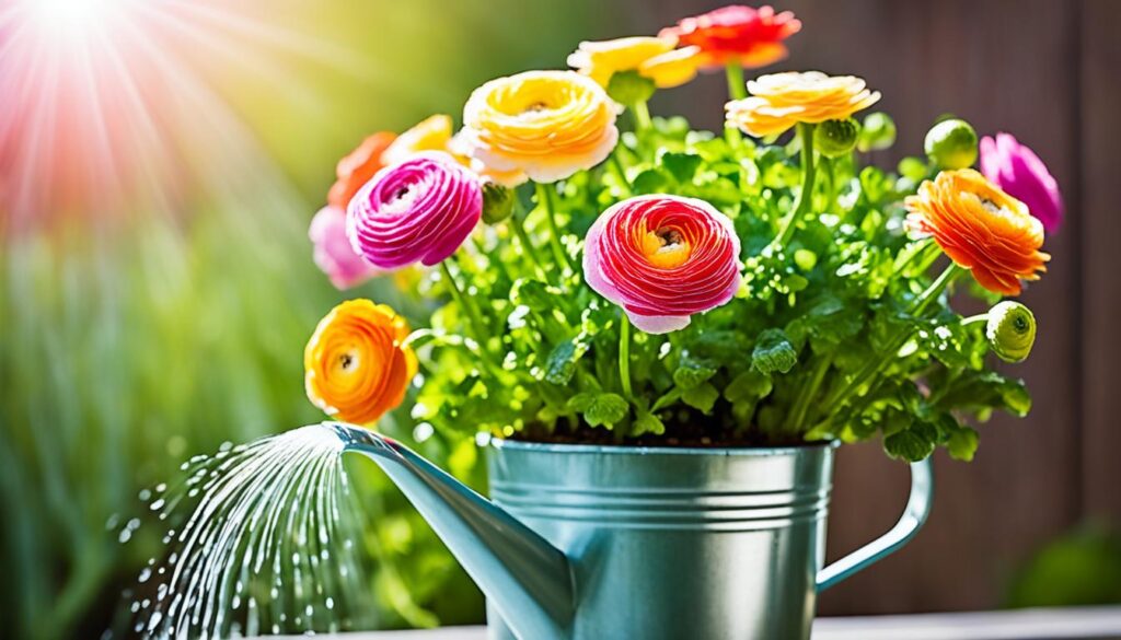 watering ranunculus watering ranunculus