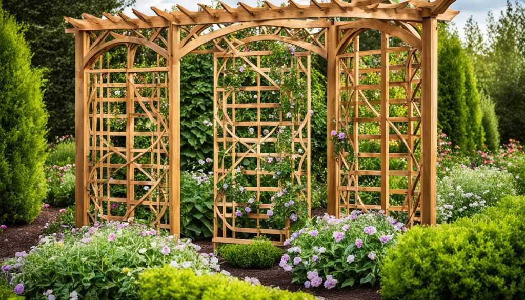 wooden garden trellis wooden garden trellis