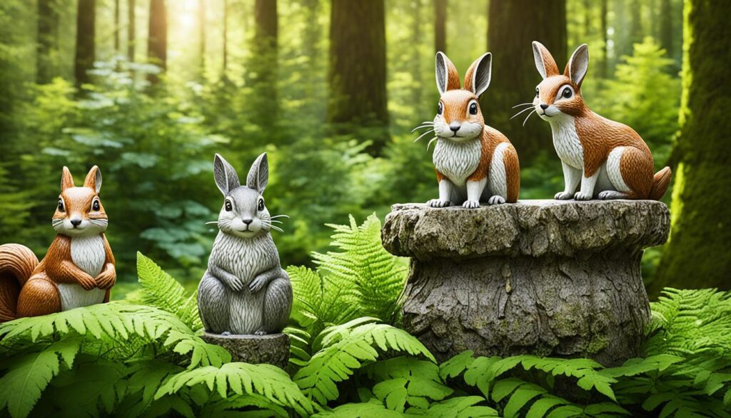 woodland creatures statues